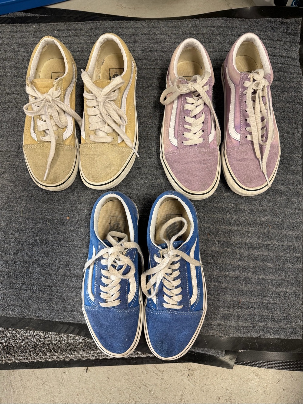 Vans Kids Old Skool Sneakers - Blue, Pink, Yellow